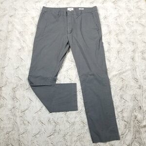 Goodfellow co Pants chino Mens 38×32 Gray Slim Ceñido Flat front Straight